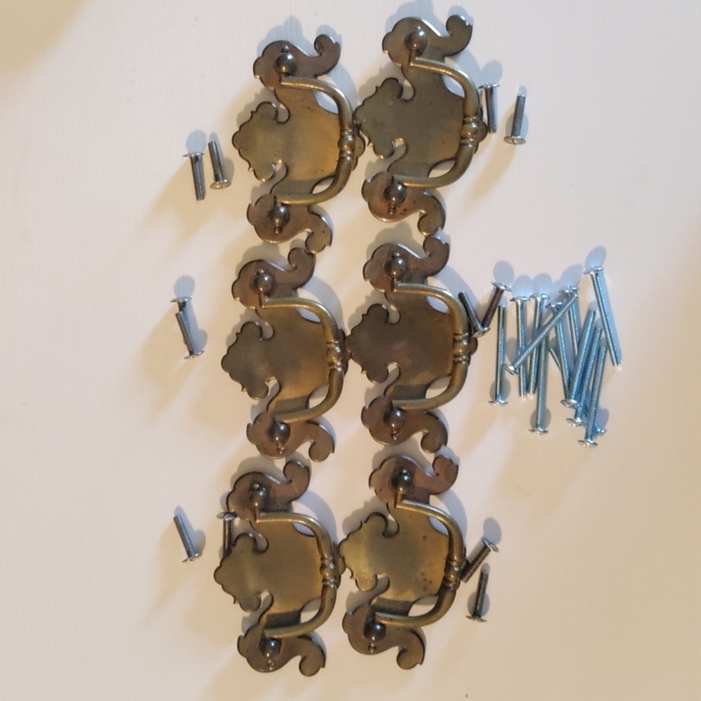 6 Vintage Drawer Pulls | 3-Inch Center to Center